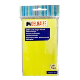 Notes | Autocollant | Jaune | 76mm x 127mm