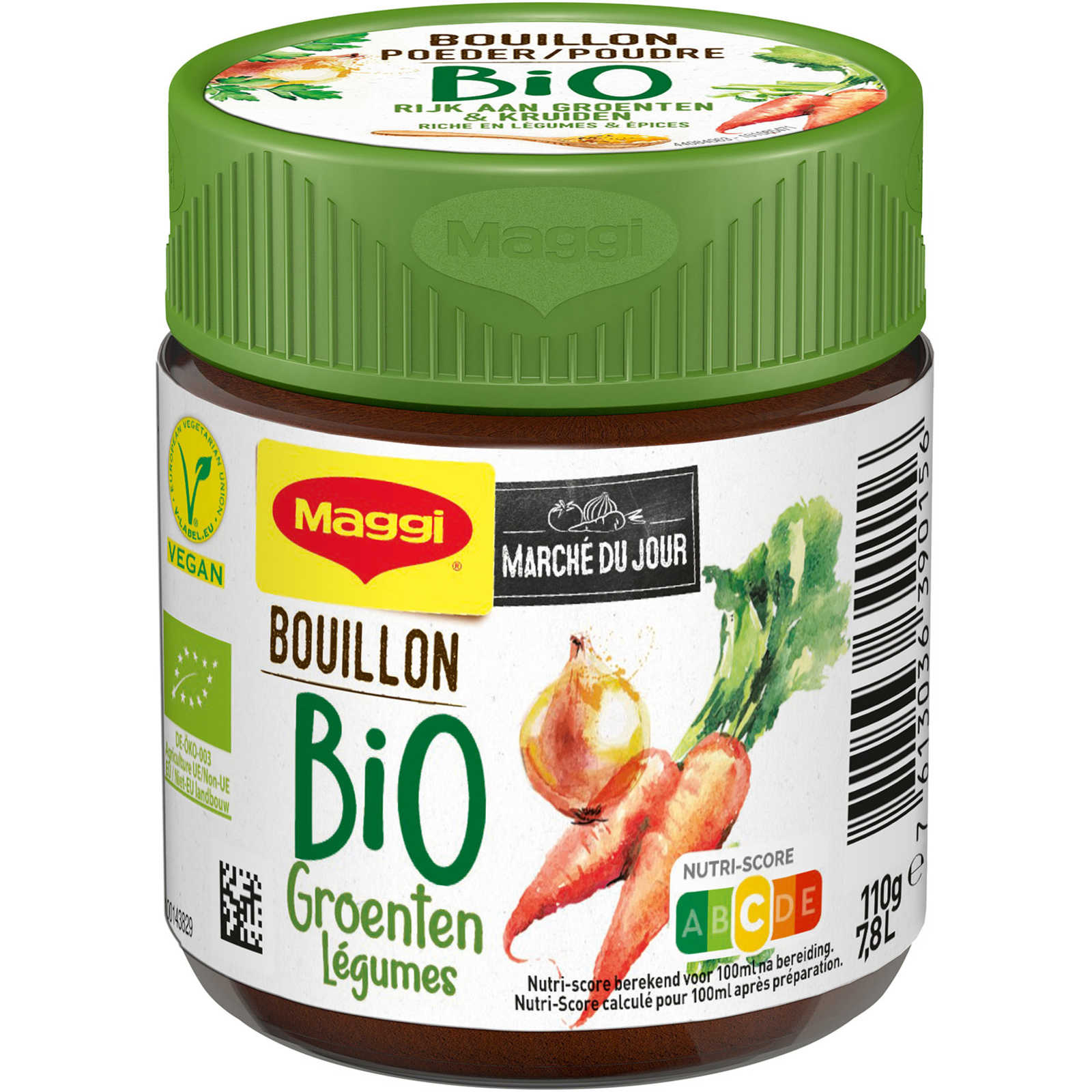 Bouillon de légumes en cubes BIO - 8 cubes - Morga