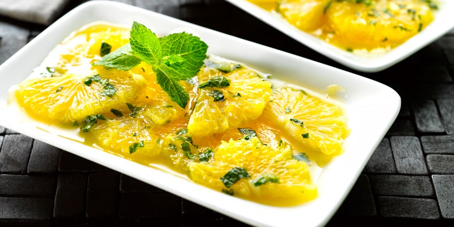 Oranges à la menthe