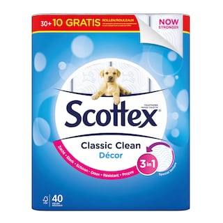 Scottex | Papier toilette | Decor | Eco | 30+10 