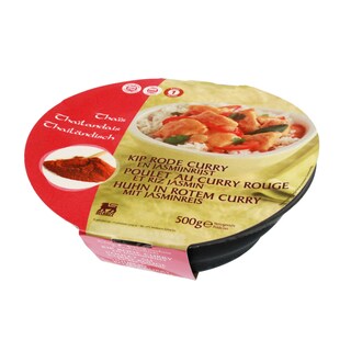 Delhaize | Poulet au curry rouge | Avec riz jasmin 