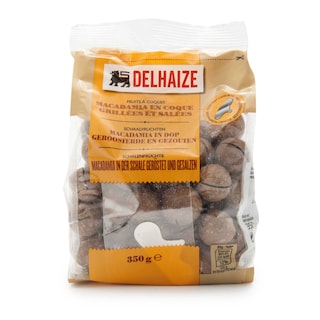 Delhaize | Macadamia en coque | rôties et salées 