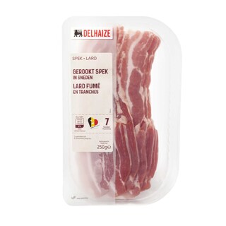 Delhaize | Lard fumé | Tranches 