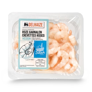 Delhaize | Crevettes roses | Cuites-Décortiquées 