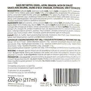Delhaize | Bearnaise | Saus 22 cl