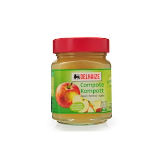 Delhaize | Compote | Pomme | Morceaux | Bocal 