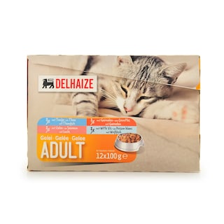 Delhaize | Nourriture chat | adult | poisson 