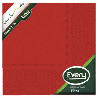 Wnf | Serviettes | 25x25cm | Rouge 