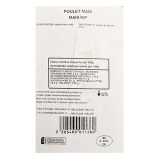 Delhaize | Poulet maïs | Coqardenne +/- 1,45 kg