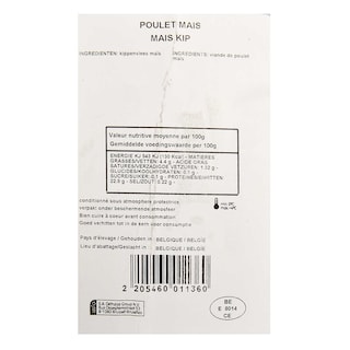 Delhaize | Poulet maïs | Coq Ardenne 
