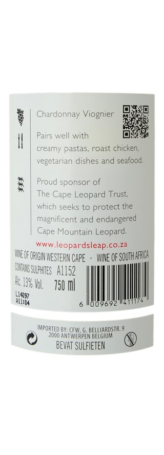 Afrique du Sud - Zuid-Afrika | Western Cape | Leopard's Leap Chardonnay/Viognier Wit 