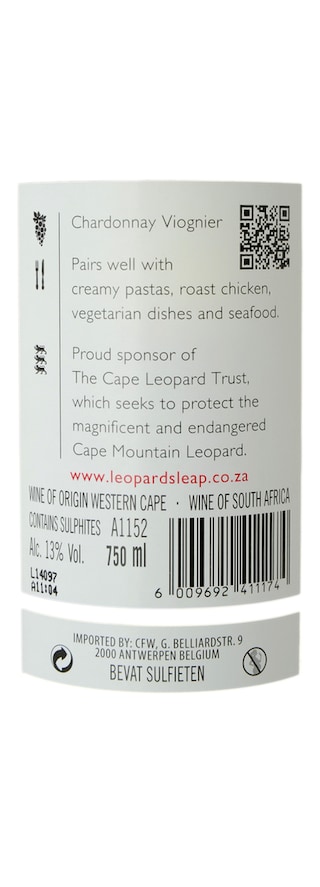 Afrique du Sud - Zuid-Afrika | Western Cape | Leopard's Leap Chardonnay/Viognier Blanc 