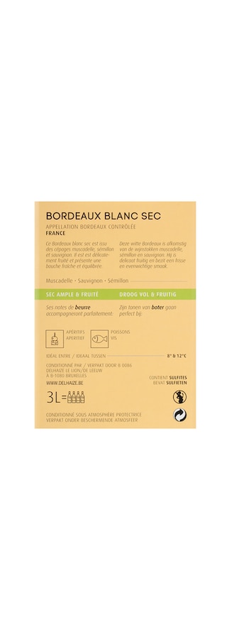 France - Frankrijk | Bordeaux - Bordeaux AC | Bordeaux Blanc Sec 