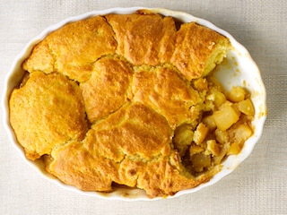 Cobbler aux poires et au gingembre