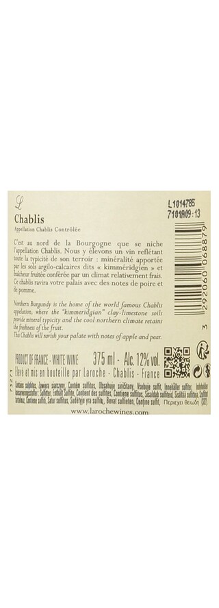 FR BOURGOGNE CHABLIS | Chablis Laroche 14 Wit 