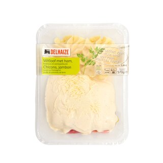 Delhaize | Chicons au jambon | Sauce fromage-Purée 