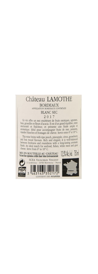 France - Frankrijk | Bordeaux - Bordeaux AC | Château Lamothe 2017 