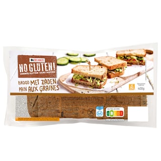 Delhaize | No gluten! | Pain | Grains | Sans gluten 