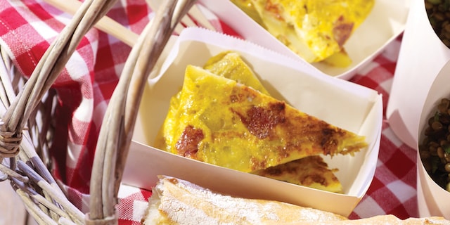 Spaanse omelet met aardappelen, ui en chorizo