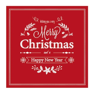 Happy Paper | Servetten | XMAS Slate red | 33cm 