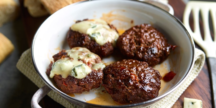 Hamburgers au gorgonzola
