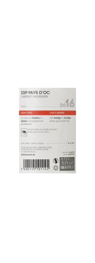 France - Frankrijk | Midi de la France - Oc IGP | IGP OC Cabernet Sauvignon Rood 
