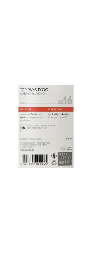 France - Frankrijk | Midi de la France - Oc IGP | IGP OC Cabernet Sauvignon Rood 