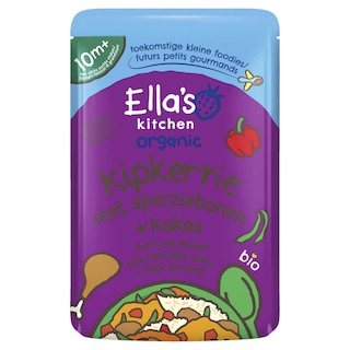 Ella's Kitchen | Maaltijd | Kipkerrie Sp.bonen | 10M | Bio 