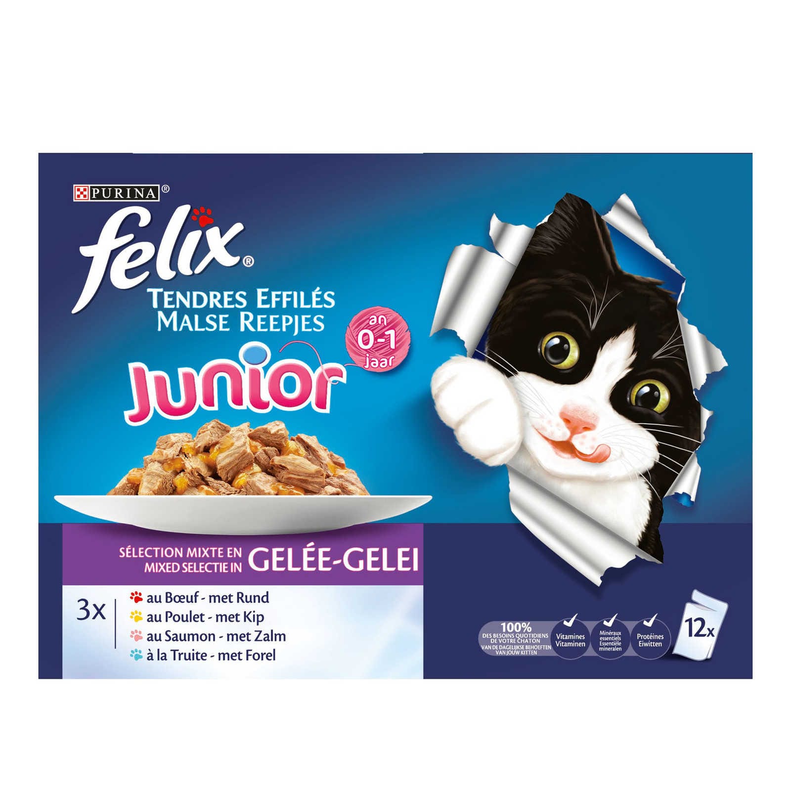 Nourriture pour chaton  Purina® Felix® Tendres Effilés