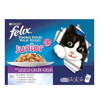 Felix | Purina | Kattenvoeding | Malse Reepjes | Junior 