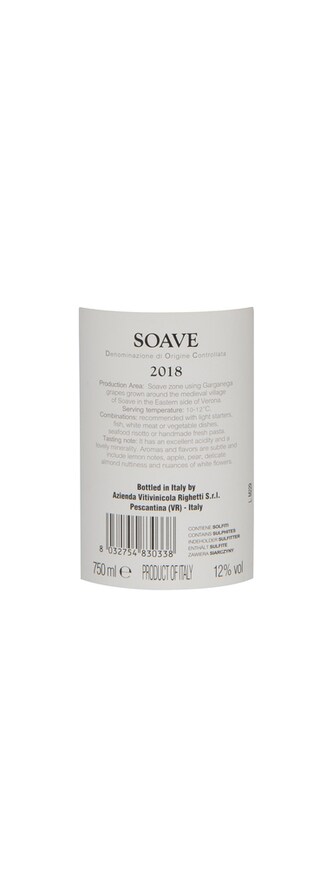 Italie - Italië | Veneto D.O.C. | Righetti Soave 2018 