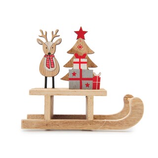 Delhaize | Home | Traineau en bois | avec elan 