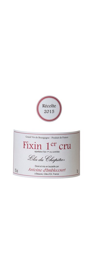 France - Frankrijk | Bourgogne - Côte de Nuits | Fixin 1er Cru Clos du Chapitre 2015 Rouge 