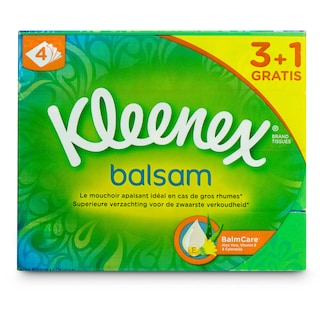 Kleenex | Mouchoirs | Balsam | Box | 3+1 gr 