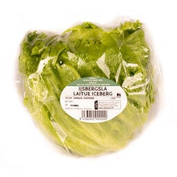 Salade iceberg emballée