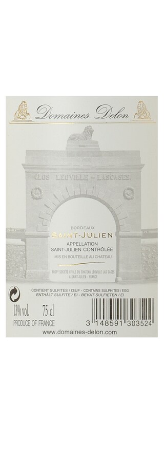 FR BORDEAUX SAINT JULIEN | Château Léoville las Cases 2012 