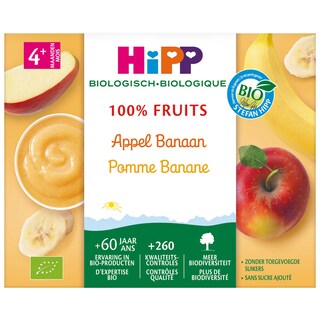 Fruitpap | Appel Banaan | 4M | Bio
