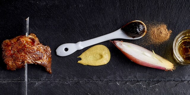Brochettes van entrecote met whiskymarinade