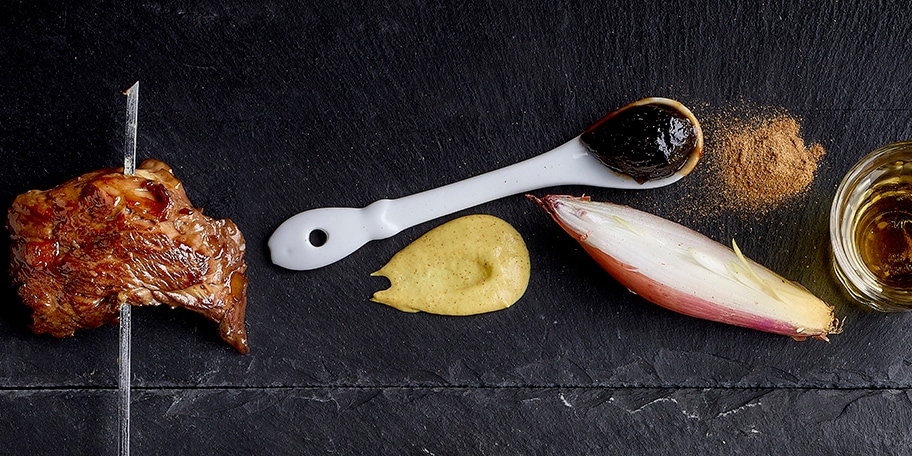 Brochettes van entrecote met whiskymarinade