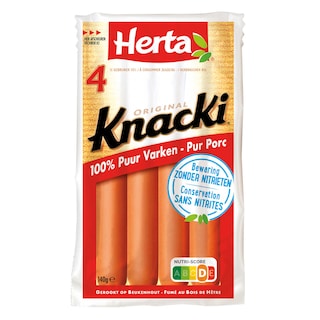 Herta | Knacki | Knacki | Varken | Zonder nitrieten 