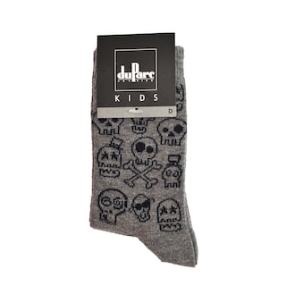 duParc | Chaussettes enfants | skull gris | 31/34 