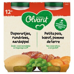 Repas | Petit pois Boeuf Pomme de terre | 12M