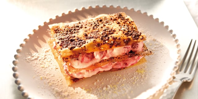 Millefeuille chocolade-framboos