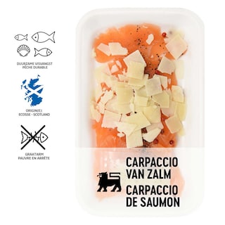 Delhaize | Carpaccio van zalm | Scots | Kant en klaar 
