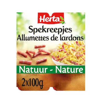 Herta | Allumettes de Lardons | Nature 2 x 100 gr
