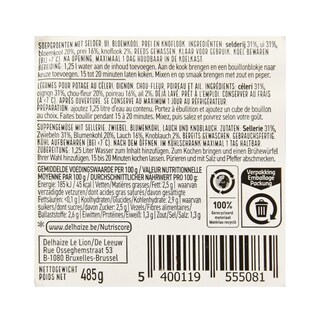 Delhaize | bloemkool | selder | soep 