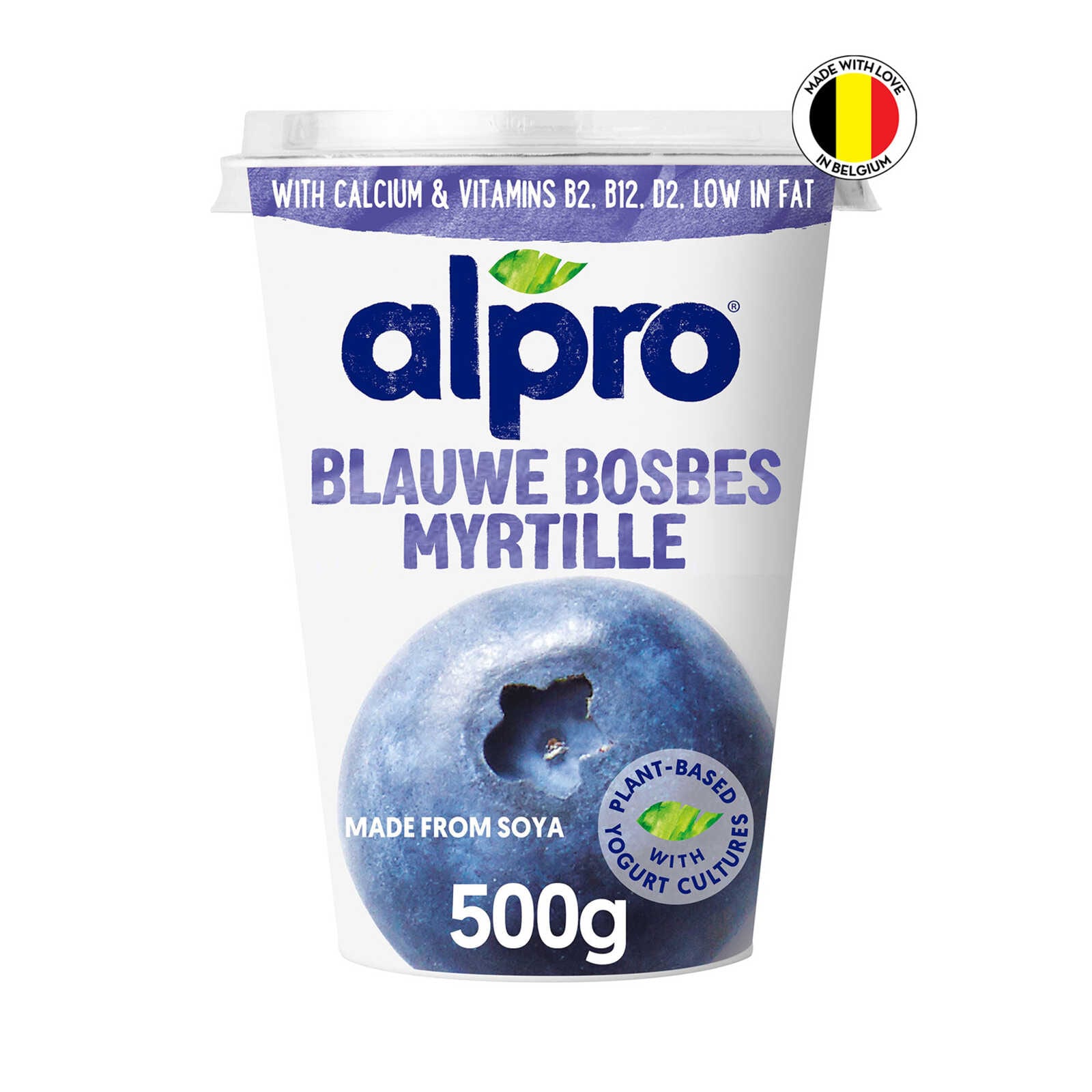 Alpro | Blauwe Bosbes | Plantaardig Alternatief Voor Yoghurt | 500 Gr ...