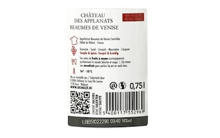 Chateau Des Applanats | Beaumes de Venise 
