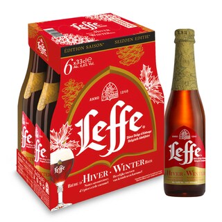 Leffe | Bière d'abbaye | Hiver | 6,6% alc | Bouteille 