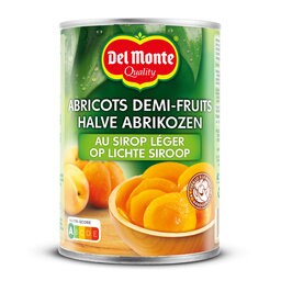 Abricots | Demi | Sirop léger | Boîte